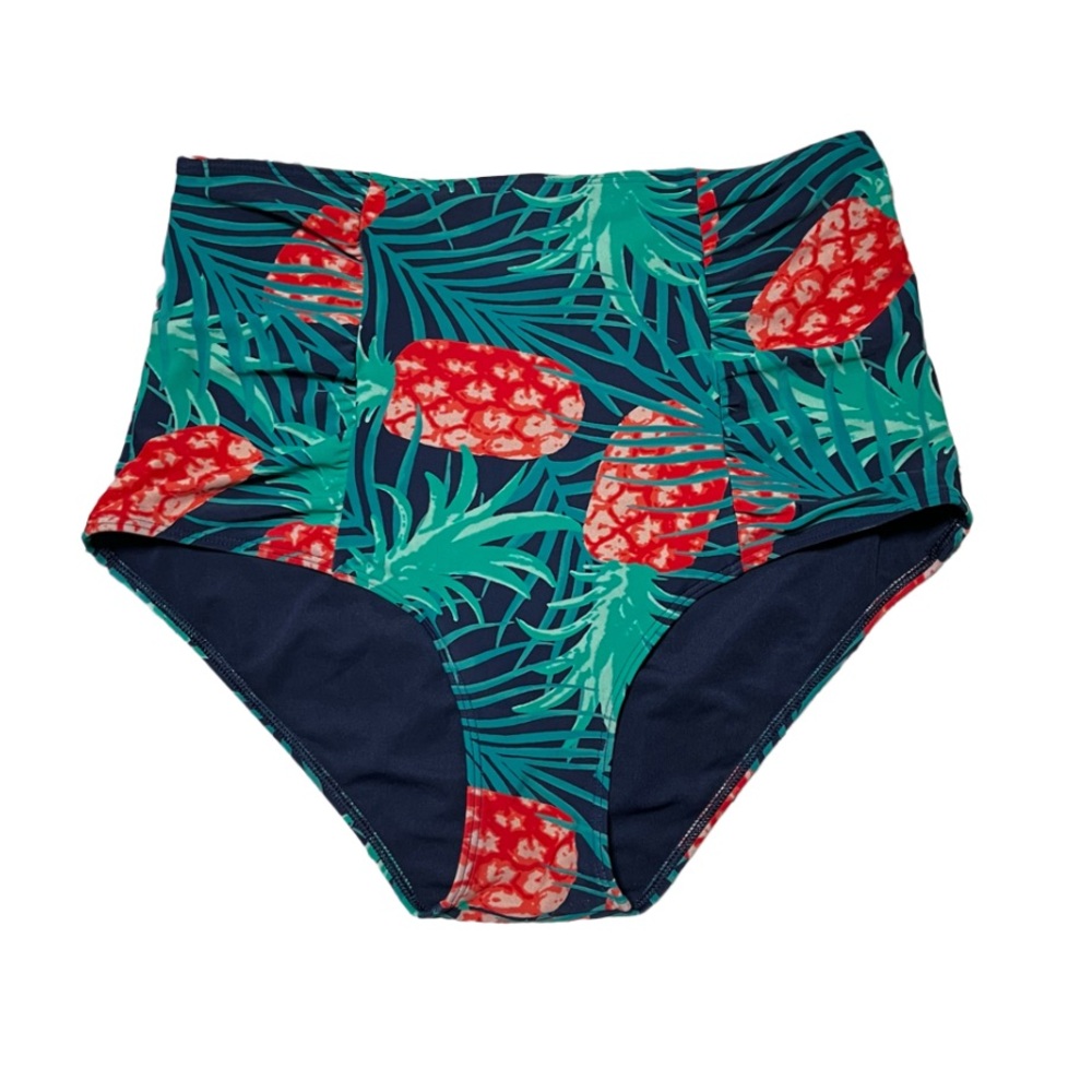 M Aerie Women’s High-Rise Swimwear Bottom Swim Tropical Beach Summer
